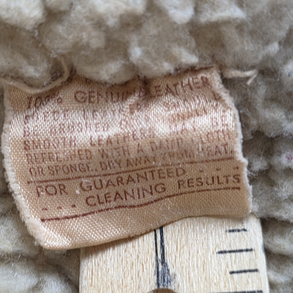 Vintage Schott Bros Shearling Ranch Coat – Size 40 Western Suede Sheepskin #600 - Picture 5 of 16